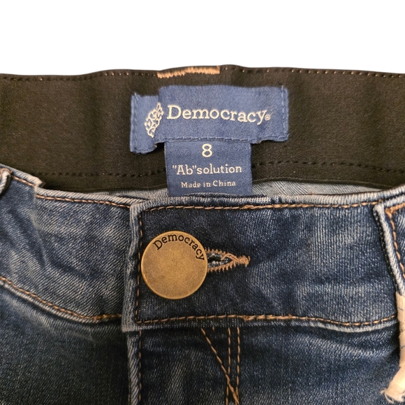 Democracy Ab Solution Snkle Skimmer LYCRA skinny Jeans Size 8 - Picture 6 of 14